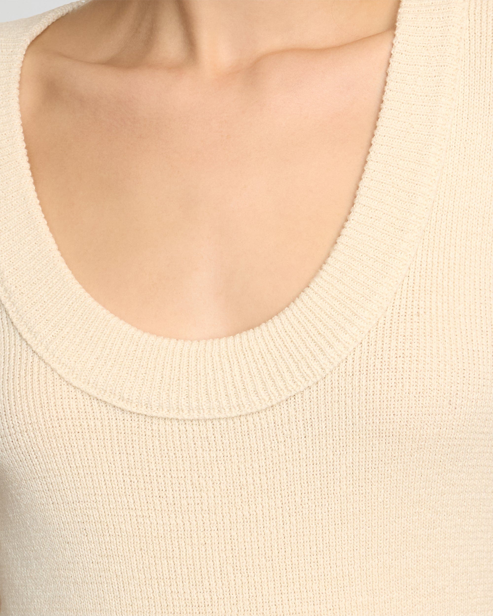 Reina Sculpted Scoop-Neck Knit Top - Image 6