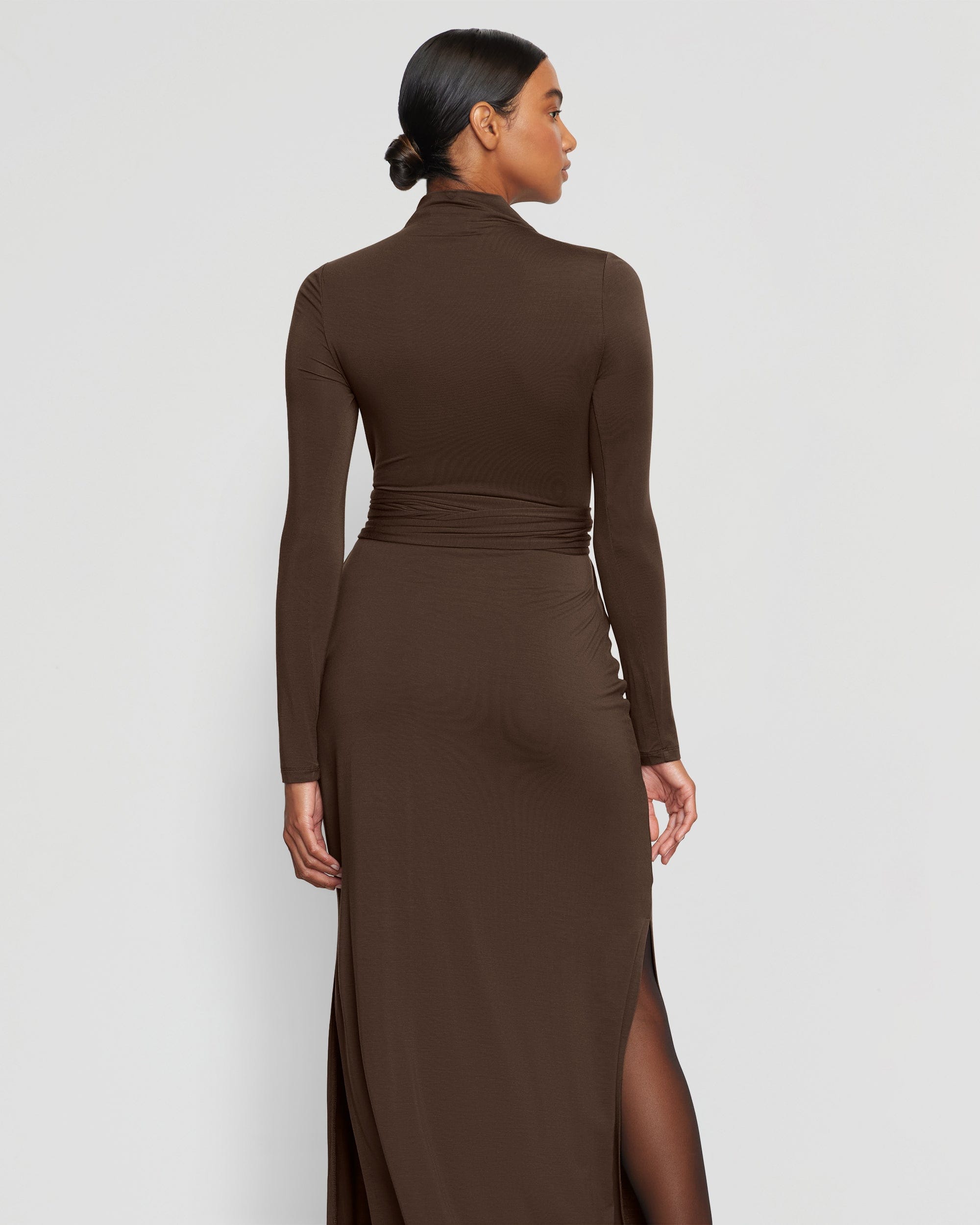 Vero Tie-Front Long-Sleeve Dress - Image 7